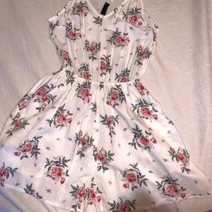 H&M white floral romper